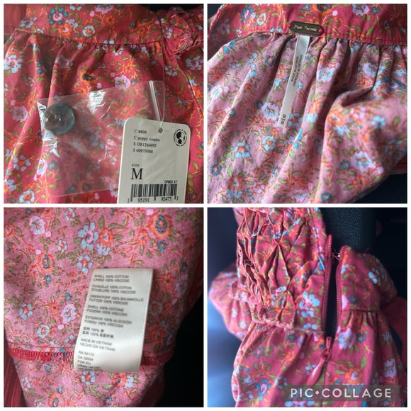 *NEW* Free People Petunia Sleeveless Mini Fit-&-Flare Dress size M - Picture 13 of 15